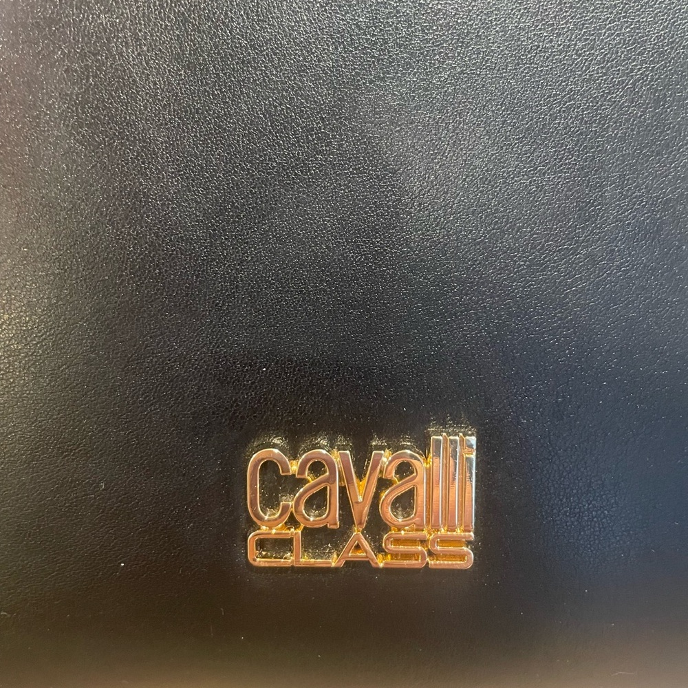 Cavalli Class Elegant Black Satchel - Picture 6 of 8